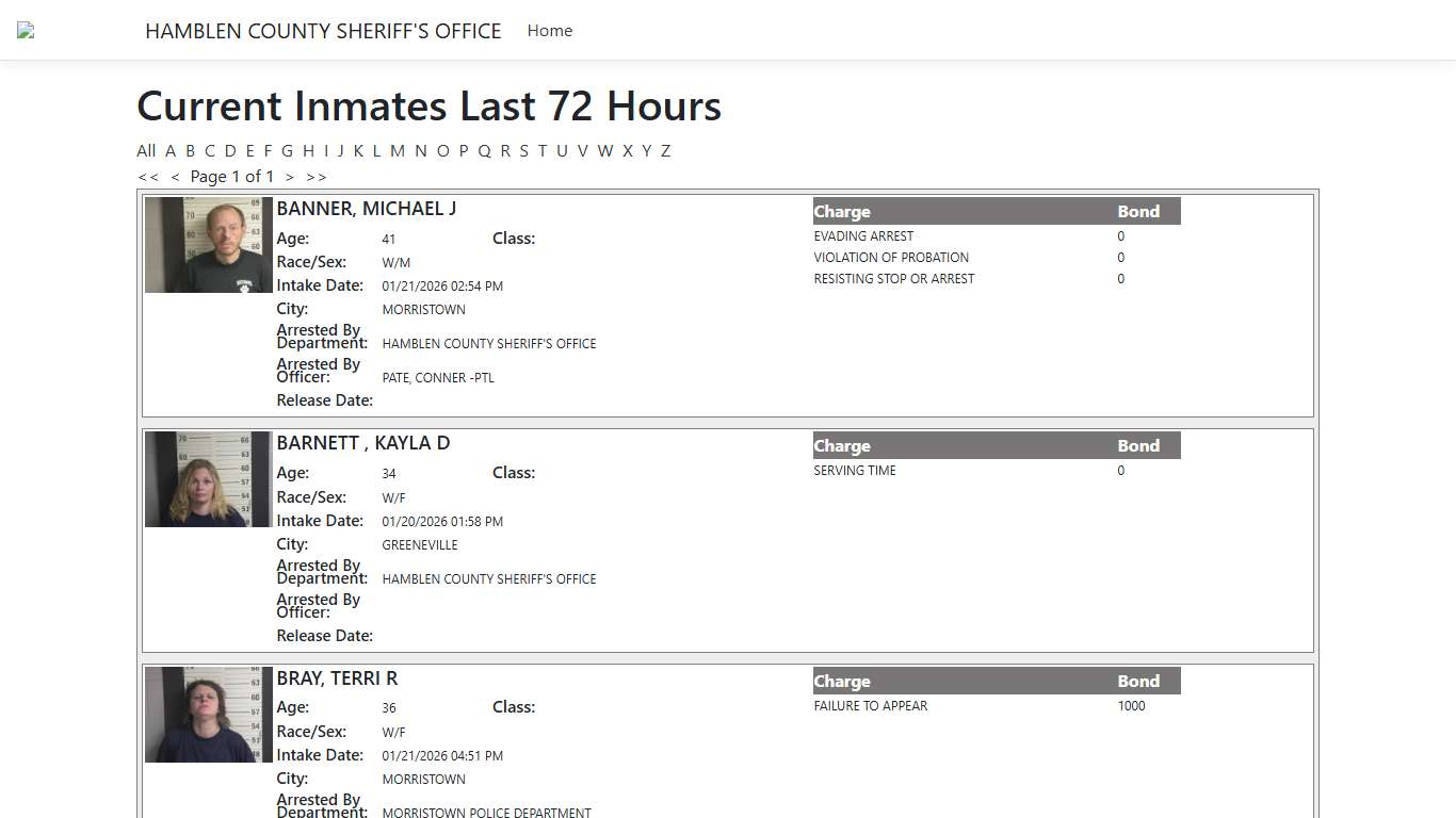 Inmates - ISOMS Portal